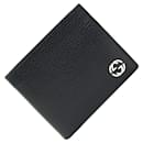 Gucci Bi-fold Wallet in Black and Blue Leather