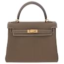 Sac à main Hermes Kelly 25 en cuir Togo - Hermès