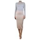 Jupe midi à rayures rose - taille UK 10 - Fendi