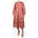 Burnt pink crochet midi dress - UK 8 - Ulla Johnson