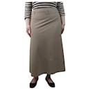 Beige Pontiac jersey midi skirt - size XL - Autre Marque