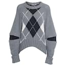 Argyle Hi-lo Jumper - Alexander Mcqueen