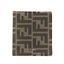 Fendi Zucca Jacquard Canvas Leather Billfold