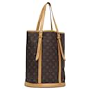 LOUIS VUITTON Bolsa de Ombro Monogram Bucket GM M42236 LV Auth BA679 - Louis Vuitton