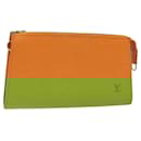 LOUIS VUITTON Epi Pochette Accessoires Pouch Orange Mandarin M5294H Auth EC578 - Louis Vuitton