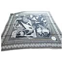 chale hermès zouaves et dragons cachemire et soie 140X140 neuf boite - Hermès