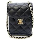 Chanel Classic Matelasse Chain Shoulder Bag Black