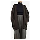 Brown herringbone wool coat - One size - Autre Marque
