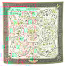 Hermès Green Pierres D'Orient Et D'Occident Silk Scarf