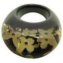 NEW LOUIS VUITTON INCLUSION MONOGRAM RING T 50 IN BLACK RESIN - Louis Vuitton