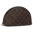 LOUIS VUITTON Monogram Trousse Demi Ronde Cosmetic Pouch M47520 LV Auth KD207 - Louis Vuitton