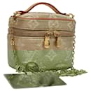 LOUIS VUITTON Monogram Laminated Jacquard Microvanity Gold M22920 LV Auth EC760S - Louis Vuitton