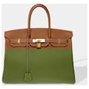 Sac HERMES Birkin 35 en Cuir Doré - 102587 - Hermès