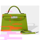 HERMES Kelly Mini Bag in Orange Leather - 102589 - Hermès