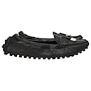 Louis Vuitton Lemon Loafers in Black Leather