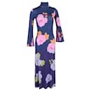  Dodo Bar Or Brigitte Floral Turtleneck Maxi Dress in Multicolor Viscose - Autre Marque