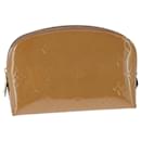 LOUIS VUITTON Monogram Vernis Pochette Pouch Rose Velours M90008 LV Auth 104410 - Louis Vuitton
