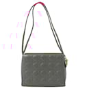 Christian Dior Vintage Cannage Leather Shoulder Bag in Pink