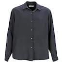  The Frankie Shop Button-Down Shirt in Black Rayon - Autre Marque