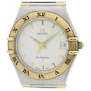 Omega Constellation 18K Gold Steel Quartz Men's Watch