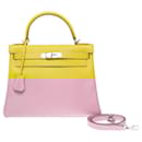 HERMES Kelly 28 Bag in Yellow Leather - 102593 - Hermès