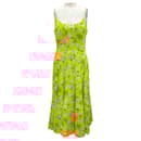 Jonathan Cohen Yellow Floral Sleeveless Midi Dress - Autre Marque