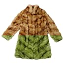 Vintage Christian Dior Paris Golden Fox Fur Coat