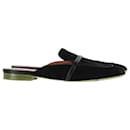  Malone Souliers Flat Mules in Black Suede - Autre Marque