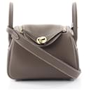 Hermes Lindy Mini Etoupe Shoulder Bag - Hermès
