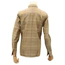 Burberrys Nova Check Shirt Cotton Beige Auth am8015 - Autre Marque