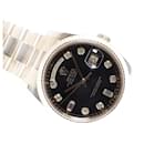 ROLEX DAY DATE 36 MM YG black Dial index diamond 118238A Y series Mens - Rolex