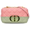 Dior Pink Small Grained Calfskin Cannage Caro Bag