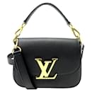 LOUIS VUITTON NEO VIVIENNE M54057 BLACK GRAINED LEATHER HANDBAG WITH SHOULDER STRAP - Louis Vuitton