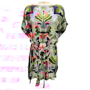 Chufy Blue / Red Multi Printed Silk Mini Dress - Autre Marque
