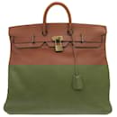 Hermes Haute Couture 50 Ardennes Brown Boston Bag - Hermès