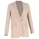  Stella Mccartney Single-Breasted Blazer in Nude Linen - Stella Mc Cartney