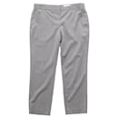Alexander McQueen Straight Leg Trousers in Grey Wool - Alexander Mcqueen