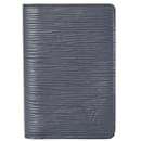 Louis Vuitton Epi Leather Card Case in Navy Blue