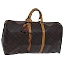 LOUIS VUITTON Monogram Keepall 55 Boston Bag M41424 LV Auth EC683 - Louis Vuitton