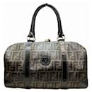 Fendi Zucca Handbag Boston Bag