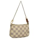 LOUIS VUITTON Damier Azur Mini Pochette Accessoires Pouch N63005 Auth sw224 - Louis Vuitton