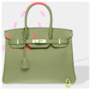 HERMES Birkin 30 Bag in Pink Leather - 102592 - Hermès