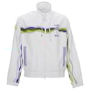 Casablanca Wave Zipped Track Jacket in White Polyester - Autre Marque