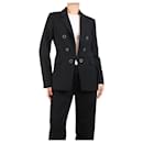 Black double-breasted blazer - size UK 10 - Autre Marque