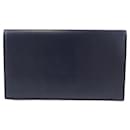 Valextra Navy Long Bill Wallet