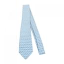 Gravata azul Hermès