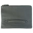 Fendi Clutch Bag Selleria 7M0225 in Gray Leather