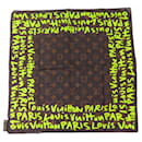 NINE SCARF LOUIS VUITTON LIMITED EDITION GRAFFITI MONOGRAM STEPHEN SPROUSE GREEN - Louis Vuitton