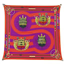 NEUF FOULARD HERMES CHATEAU D'ARRIERE CARRE 70 SOIE MULTICOLORE BOITE SCARF - Hermès