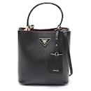 Prada Saffiano Cuir C Leather Handbag 1BA212